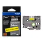 Brother TZe-S651 Black On Yellow Laminated P-Touch Adhesive Labelling Tape 24mm x 8m