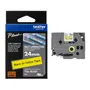 Brother TZE-SL651 Black On Yellow Adhesive Self-Laminating Labelling Tape Cassette 24mm x 8m
