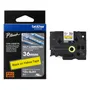 Brother TZE-SL661 Black On Yellow Self-Laminating P-Touch Adhesive Labelling Tape 36mm x 8m