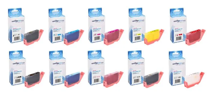 Compatible Canon PFI-5100 10 Colour Ink Cartridge Multipack