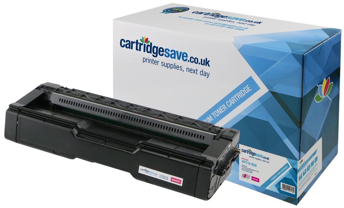 Cheap Ricoh 407718 Laser Toner - Compatible Magenta Ricoh 407718 Toner