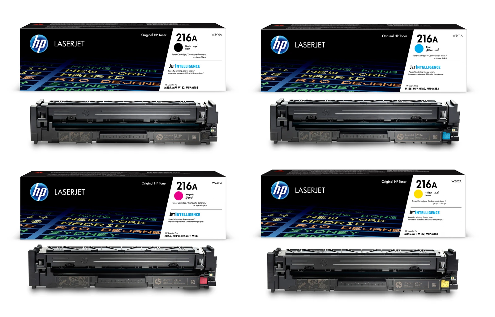 Genuine HP 216A Toner Cartridges - 4 Colour HP 216A Printer Cartridge ...
