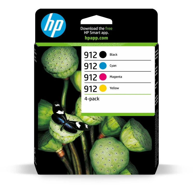 HP 912 4 Colour CMYK Ink Cartridge Multipack (6ZC74AE)