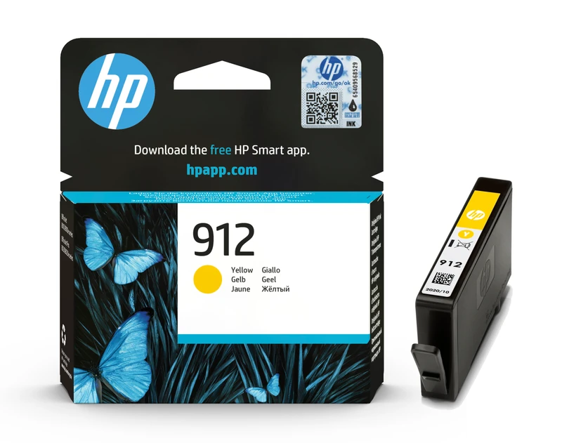 HP 912 Yellow Ink Cartridge - (3YL79AE)