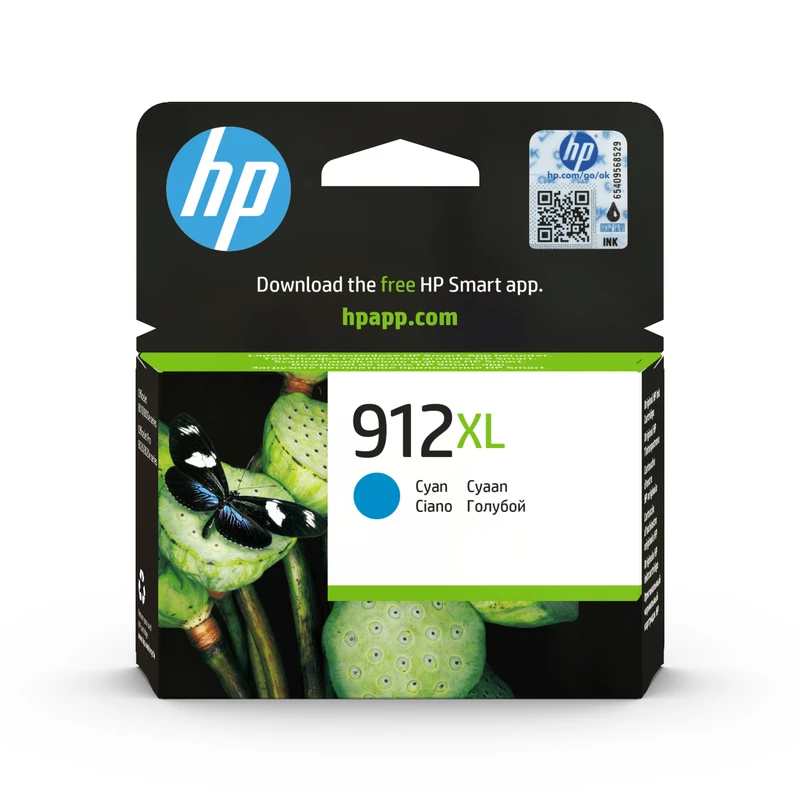 HP 912XL High Capacity Cyan Ink Cartridge - (3YL81AE)