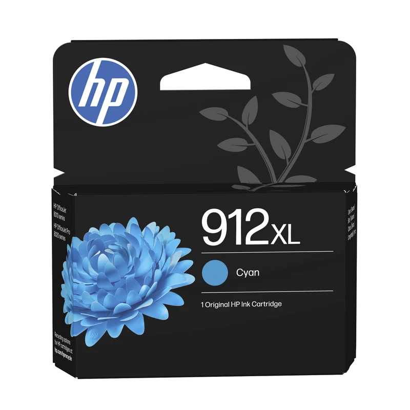 HP 912XL High Capacity Cyan Ink Cartridge - (3YL81AE)