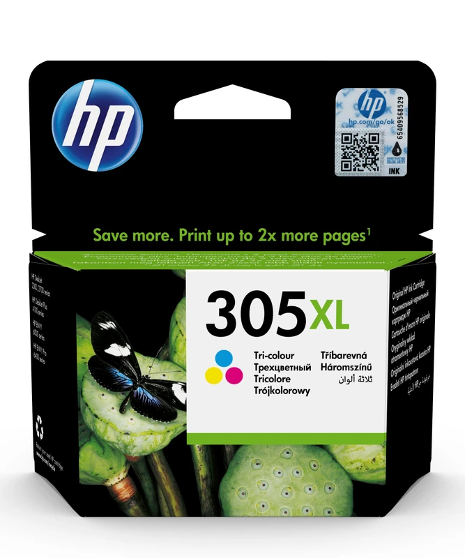 HP 305XL High Capacity Tri-Colour Ink Cartridge - (3YM63AE)