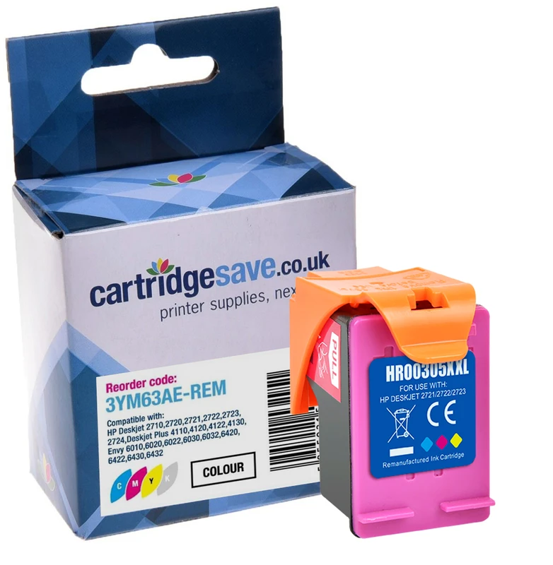 Compatible HP 305XL High Capacity Tri-Colour Printer Cartridge - (3YM63AE)