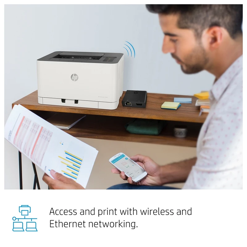 HP Colour Laser 150nw Laser Printer