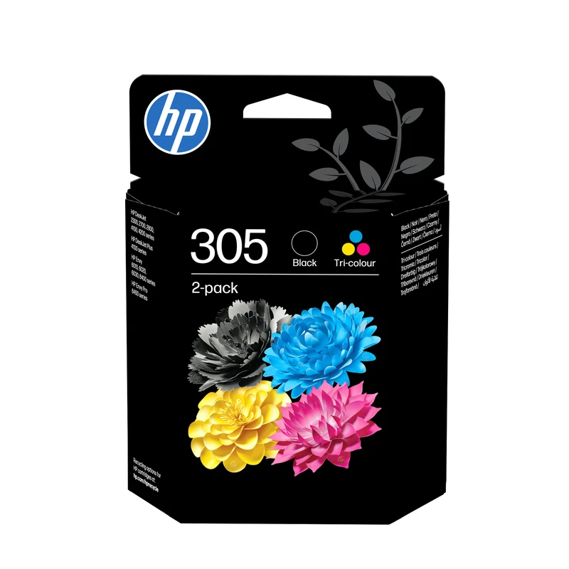 HP 305 Black & Tri-Colour Ink Multipack - (6ZD17AE) 