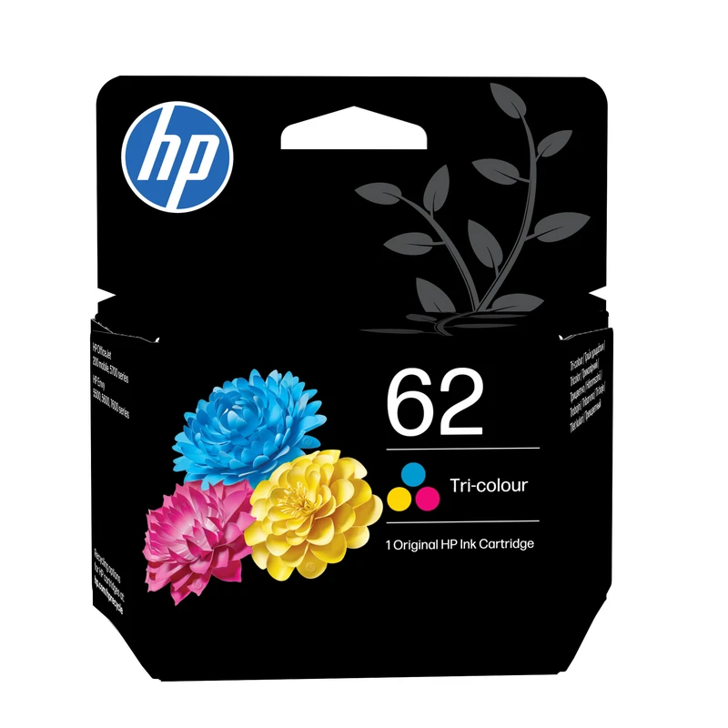 HP 62 Tri-Colour Ink Cartridge - (C2P06AE Cartridge)