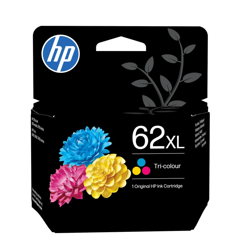 HP 62XL High Capacity Tri-Colour Ink Cartridge - (C2P07AE)