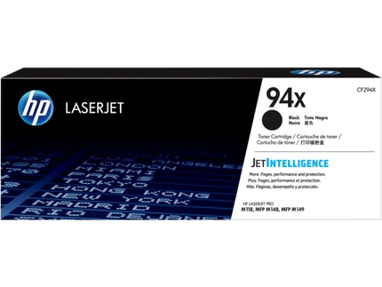 HP 94X High Capacity Black Toner Cartridge - (CF294X)