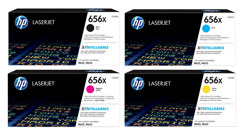 HP 656X High Capacity 4 Colour Toner Cartridge Multipack