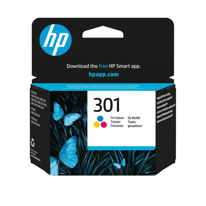 HP 301 Tri-Colour Ink Cartridge - (CH562EE)