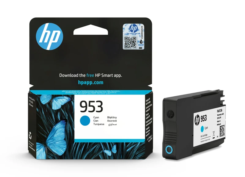 HP 953 Cyan Ink Cartridge - (F6U12AE)