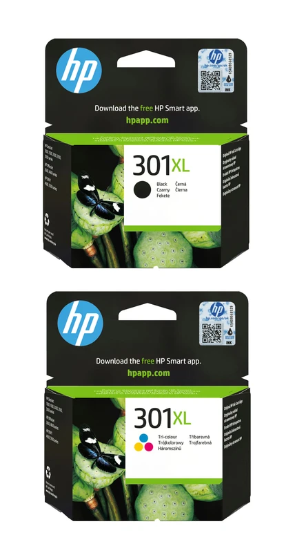 HP 301XL High Capacity Black & Tri-Colour Ink Cartridge Multipack