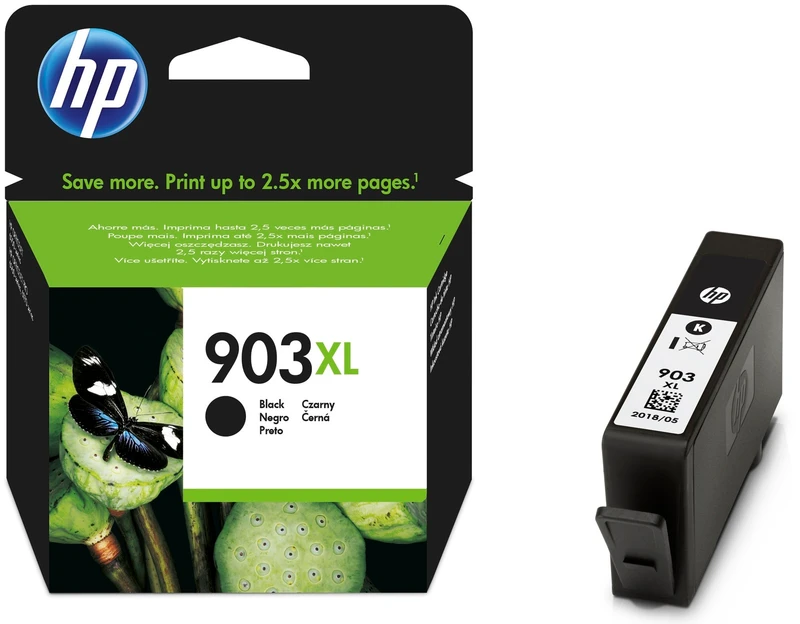 HP 903XL Black High Capacity Ink Cartridge - (T6M15AE)