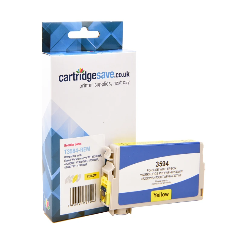 Compatible Epson 35 Yellow Ink Cartridge - (T3584 Padlock)
