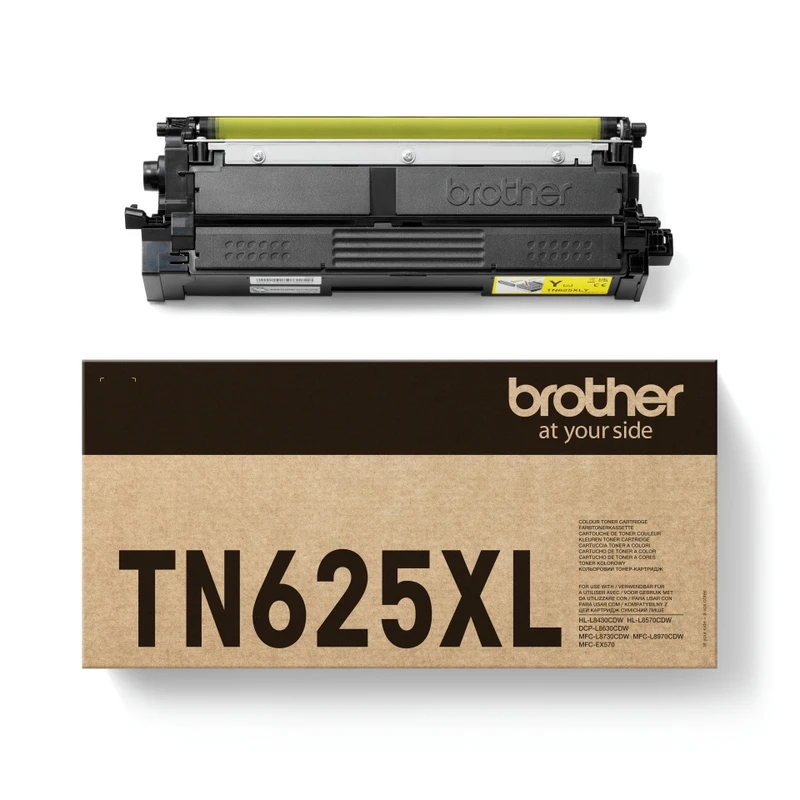 Brother TN-625XLY High Capacity Yellow Toner Cartridge