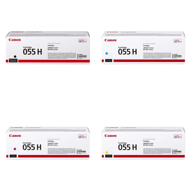 Canon 055H High Capacity 4 Colour Toner Cartridge Multipack