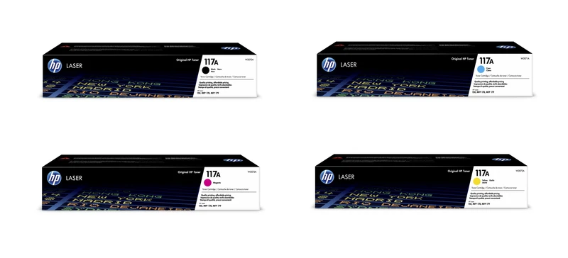 HP 117A 4 Colour Toner Cartridge Multipack