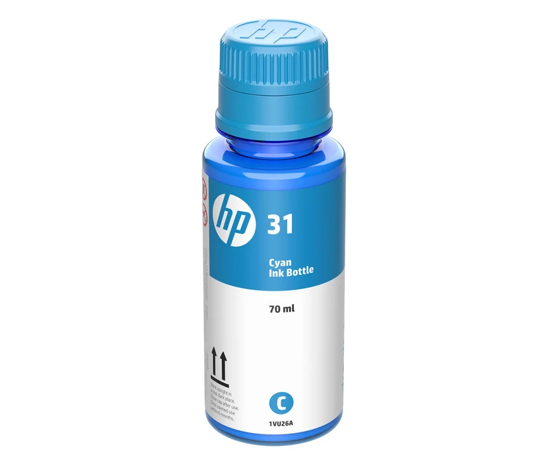 HP 31 Cyan Ink Bottle - (1VU26AE)