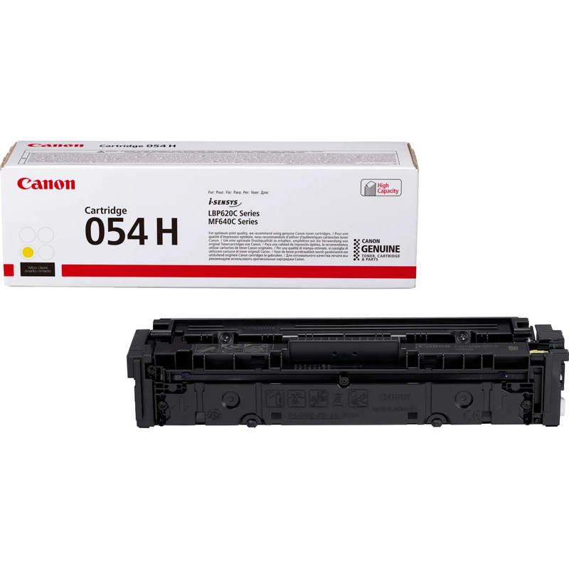 Canon 054H High Capacity Yellow Toner Cartridge (3025C002)
