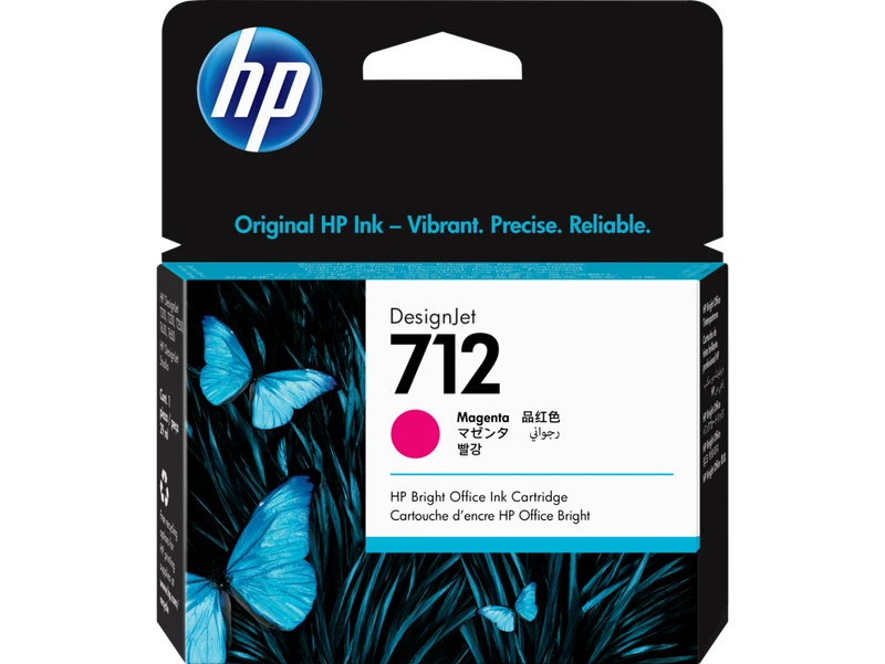 HP 712 Magenta Ink Cartridge - (3ED68A)