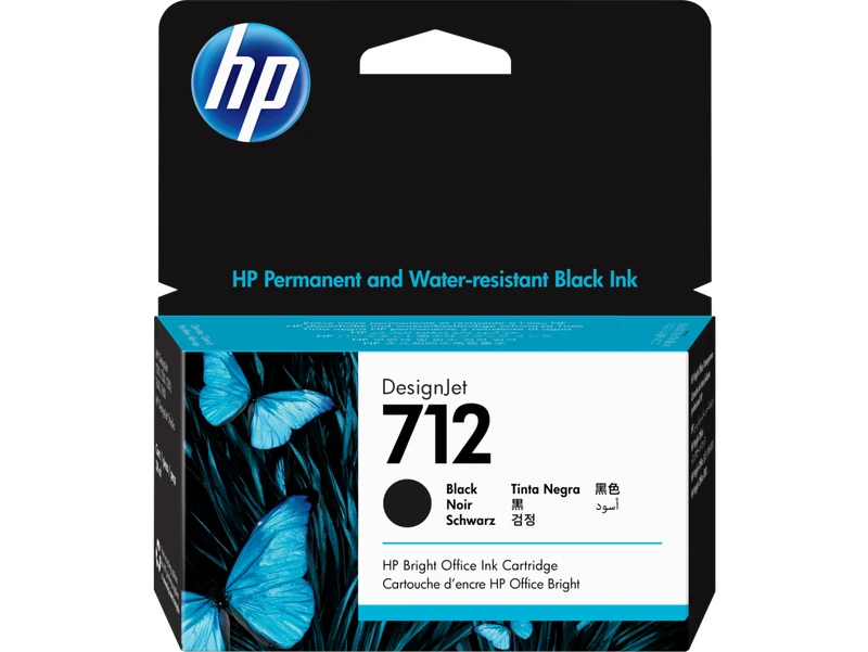 HP 712 Black Ink Cartridge - (3ED70A)