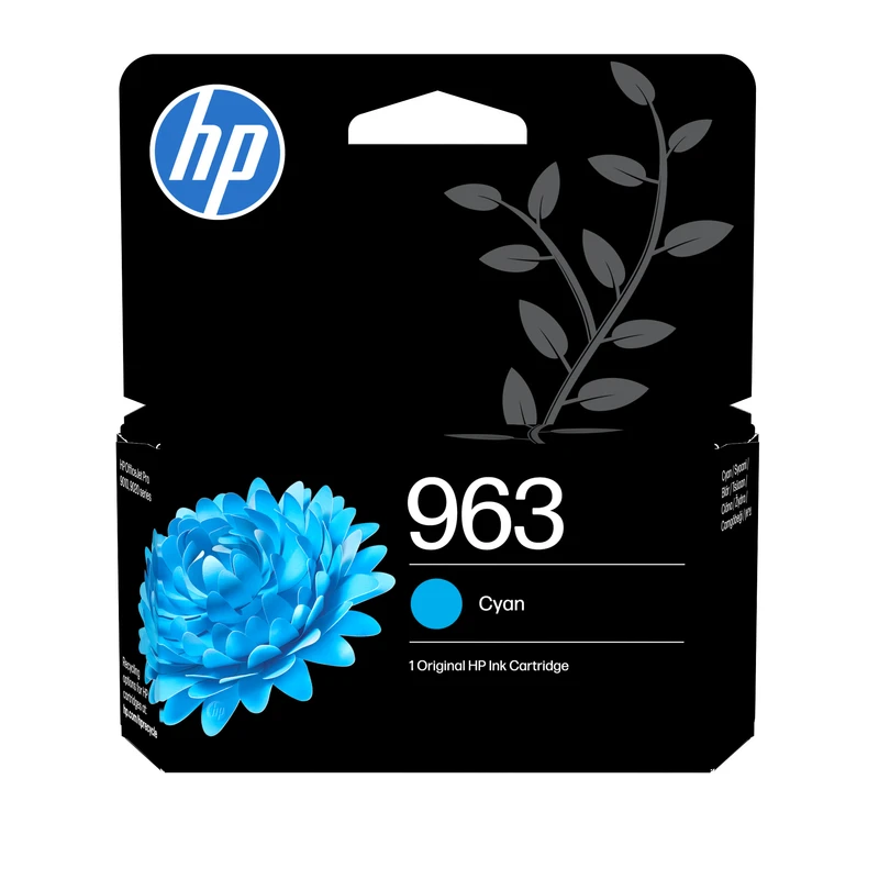 HP 963 Cyan Ink Cartridge (3JA23AE)