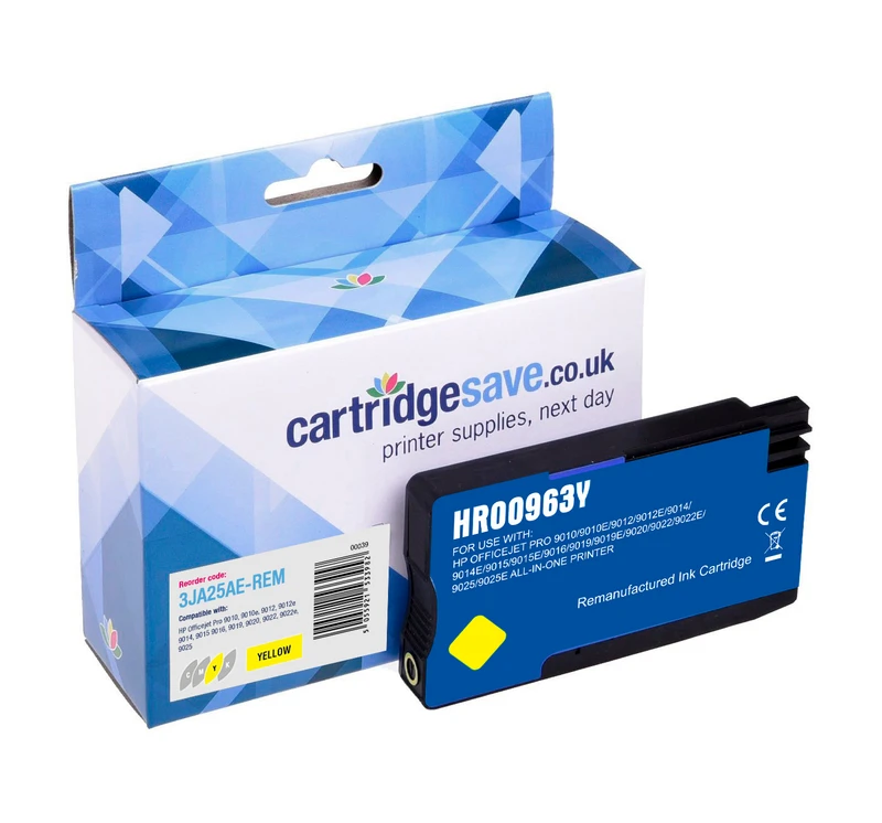 Compatible HP 963 Yellow Ink Cartridge - (3JA25AE)