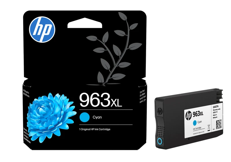 HP 963XL High Capacity Cyan Ink Cartridge (3JA27AE)