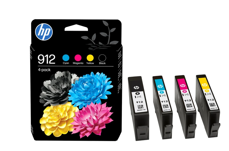 HP 912 4 Colour CMYK Ink Cartridge Multipack (6ZC74AE)