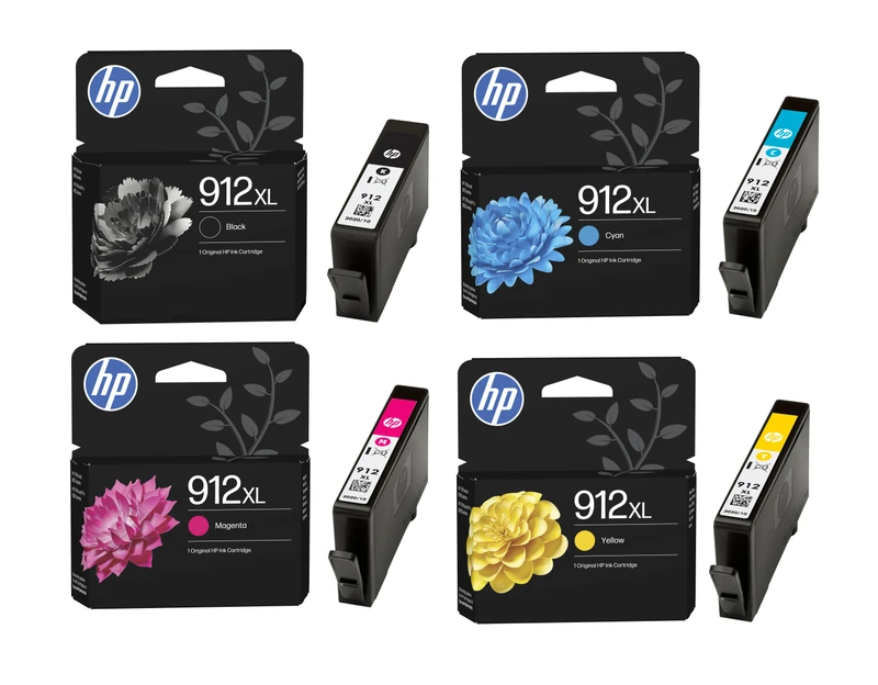 HP 912XL High Capacity 4 Colour Ink Cartridge Multipack (3YP34AE)