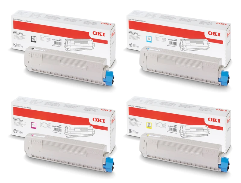 Oki 458628 4 Colour Toner Cartridge Multipack