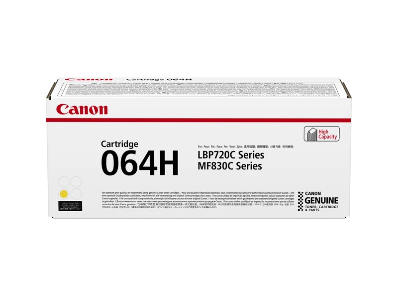 Canon 064H High Capacity Yellow Toner Cartridge - (4932C001)