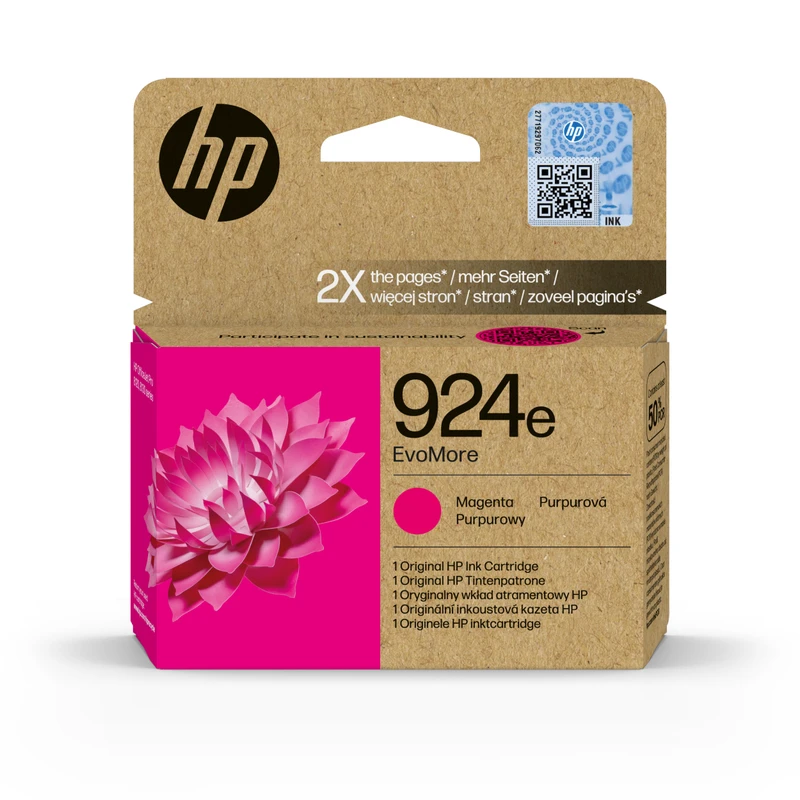 HP 924e EvoMore High Capacity Magenta Ink Cartridge - (4K0U8NE)