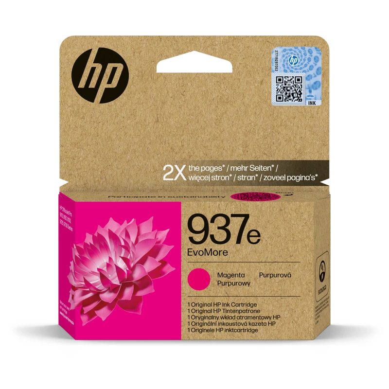 HP 937e EvoMore High Capacity Magenta Ink Cartridge - (4S6W7NE)