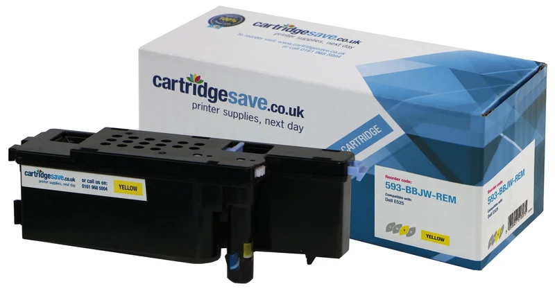 Compatible Dell 593-BBLV Yellow Toner Cartridge (593-BBJW)