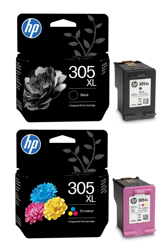 HP 305XL High Capacity Black & Tri-Colour Ink Cartridge Multipack - (6ZA94AE)