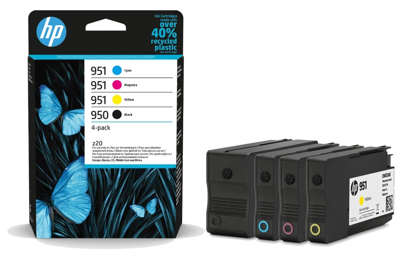 HP 950 / 951 4 Colour Ink Cartridge Multipack (6ZC65AE)