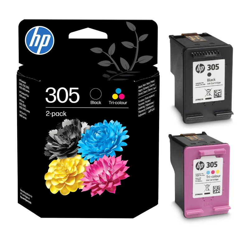 HP 305 Black & Tri-Colour Ink Multipack - (6ZD17AE)