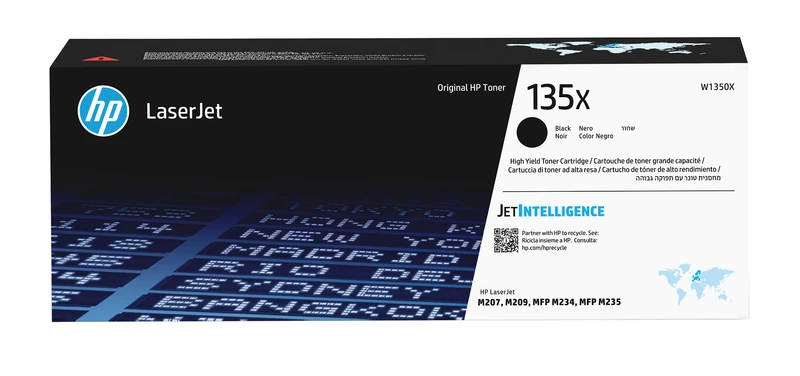 HP 135X High Capacity Black Toner Cartridge - (W1350X)