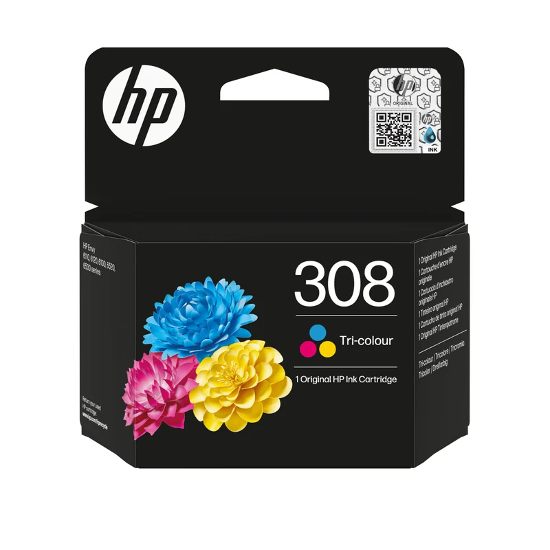 HP 308 Tri-Colour Ink Cartridge - (7FP20UE)