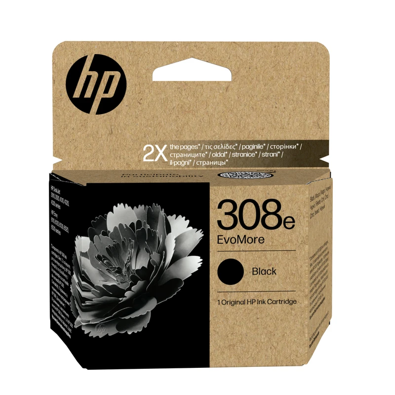 HP 308e EvoMore High Capacity Black Ink Cartridge - (7FP22UE)