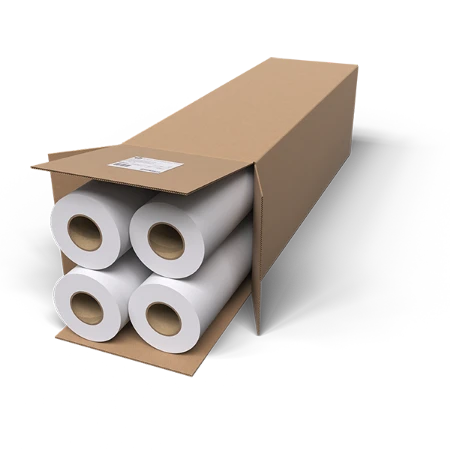 HP A6DE5A Bright White Inkjet Paper 4 Roll Pack - (4x C6035A - 610mm x 45.7m / A1+ size roll at 90gsm)