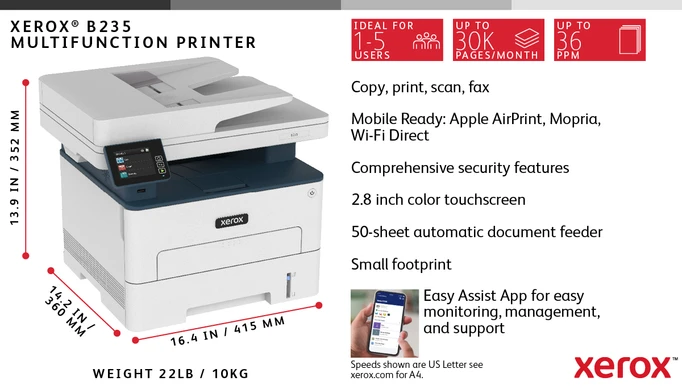 Xerox B235 Mono Laser Printer