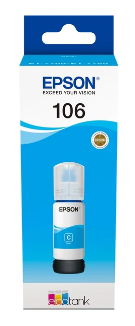 Epson 106 Cyan Ecotank Ink Bottle - (C13T00R240)