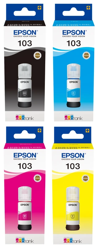 Epson 103 4 Colour Ink Bottle Multipack